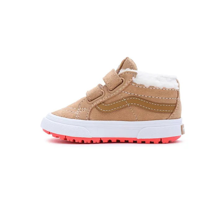 Vans MTE Shoes Kids Toddler Sk8Mid Reissue Hook And Loop MTE1 Shoes 14 Years Brown