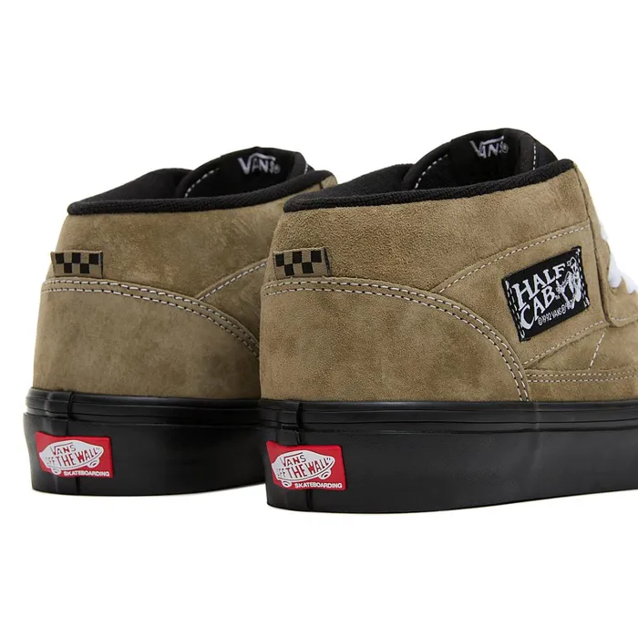 Vans Skate Shoes Men Skate Half Cab Pig Suede Shoes Green