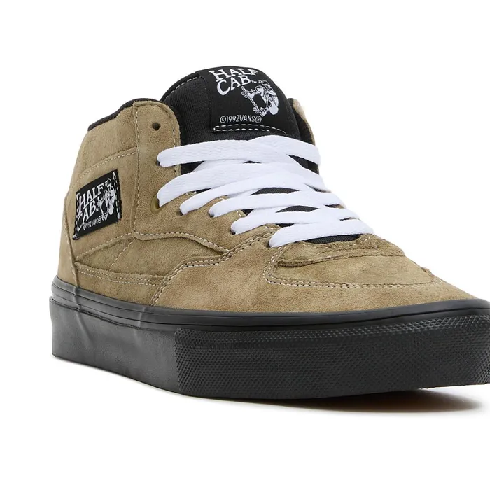 Vans Skate Shoes Men Skate Half Cab Pig Suede Shoes Green