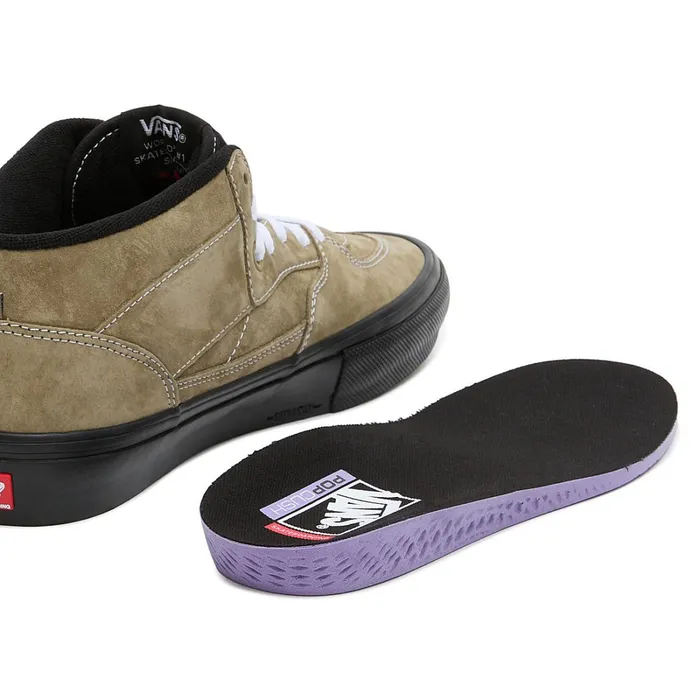 Vans Skate Shoes Men Skate Half Cab Pig Suede Shoes Green
