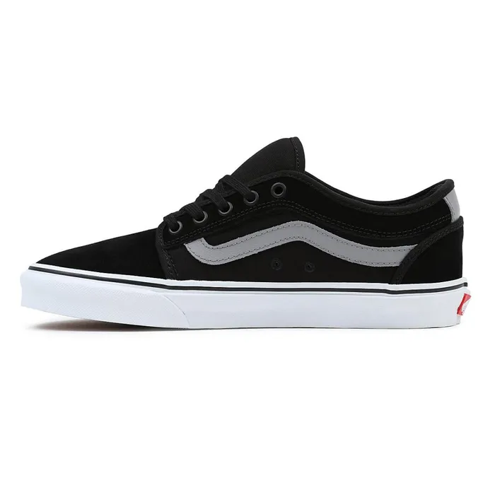 Vans Skate Shoes Women Chukka Low Sidestripe Shoes Black