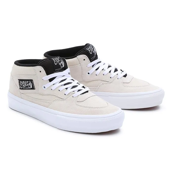 Vans Skate Shoes Women Skate Half Cab Shoes Beige