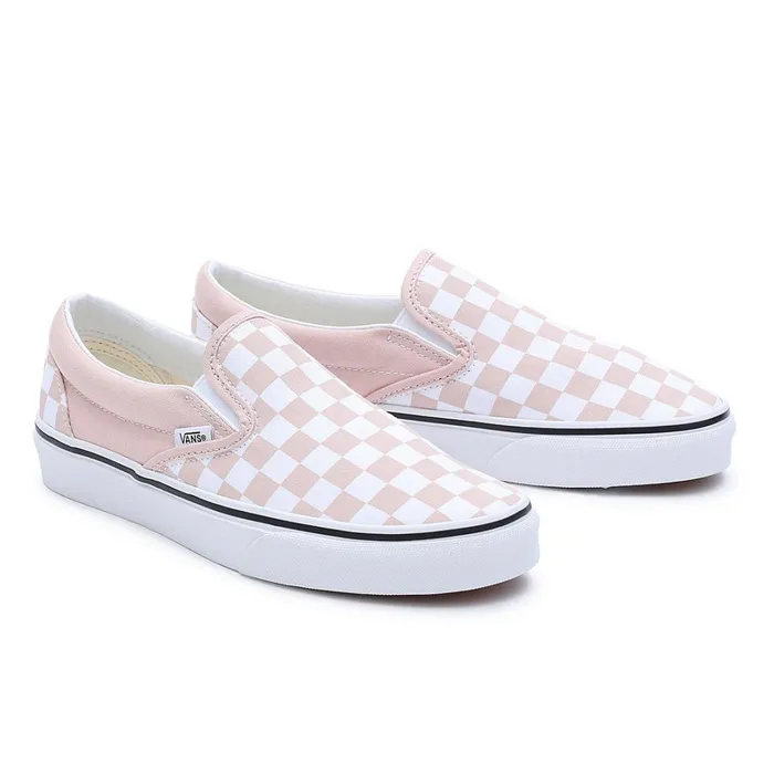 Vans Slipon Shoes Men Checkerboard Color Theory Classic SlipOn Shoes Pink