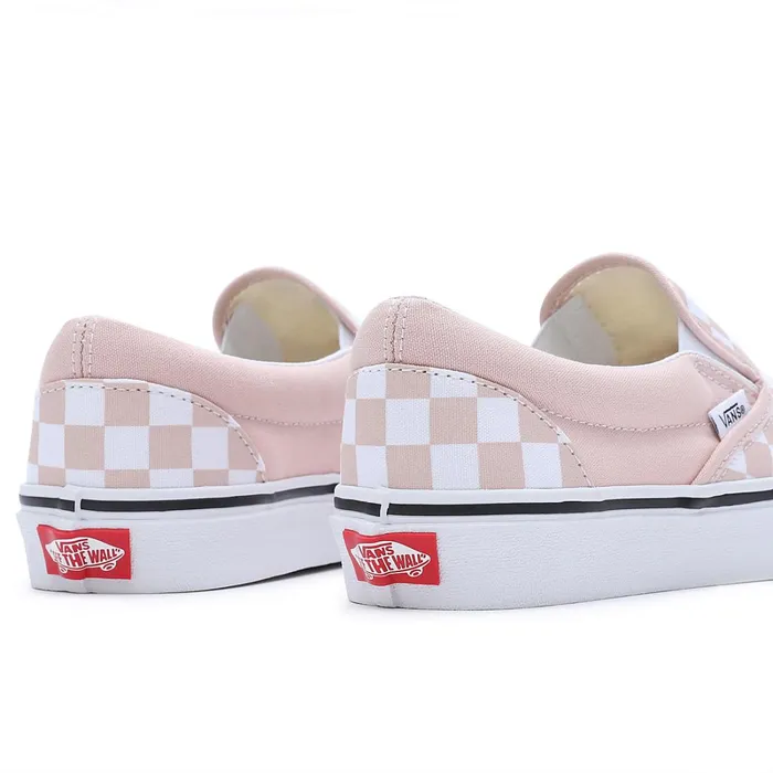 Vans Slipon Shoes Men Checkerboard Color Theory Classic SlipOn Shoes Pink
