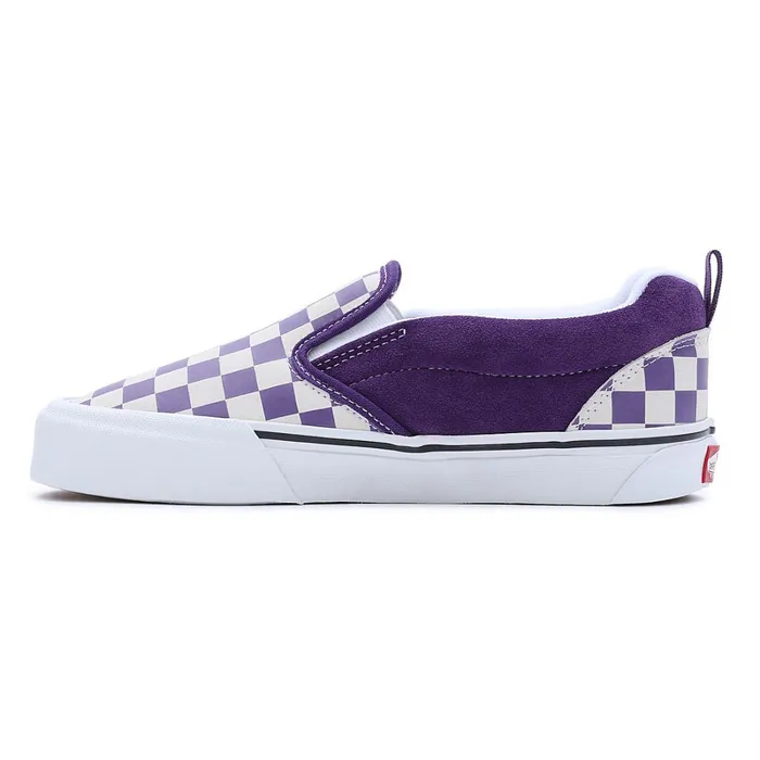 Vans Slipon Shoes Men Knu Slip Checkerboard Shoes White Purple