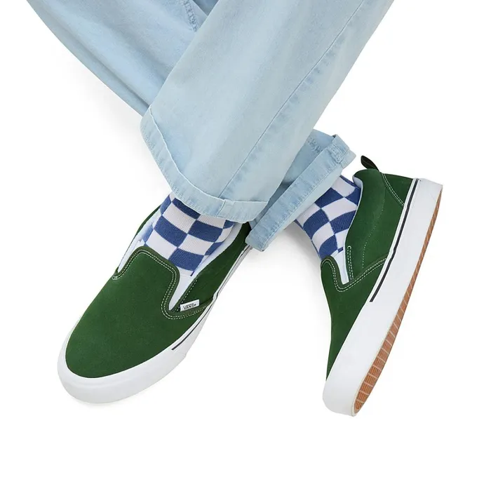 Vans Slipon Shoes Men Knu Slip Shoes Green White