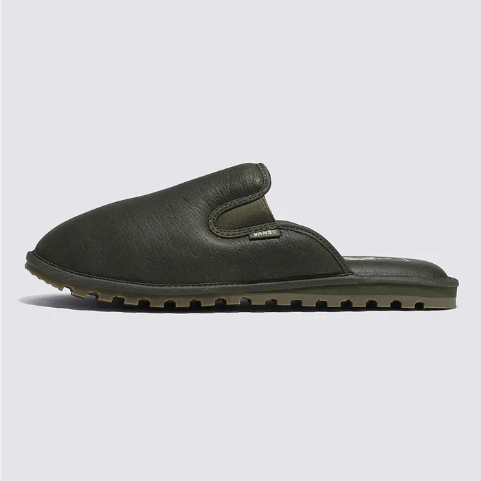 Vans Slipon Shoes Men Mountain Mule Vansguard Leather Shoes Green