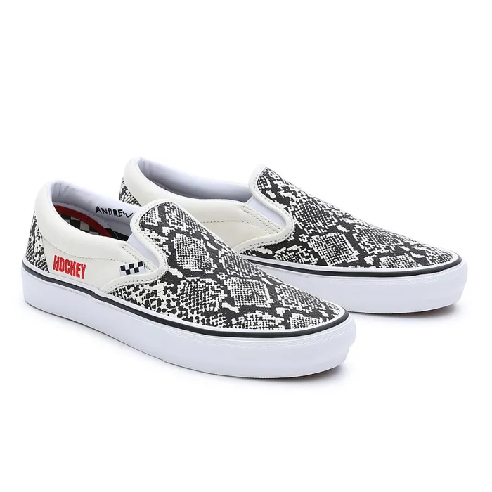Vans Slipon Shoes Men X Hockey Skate SlipOn Shoes Brown