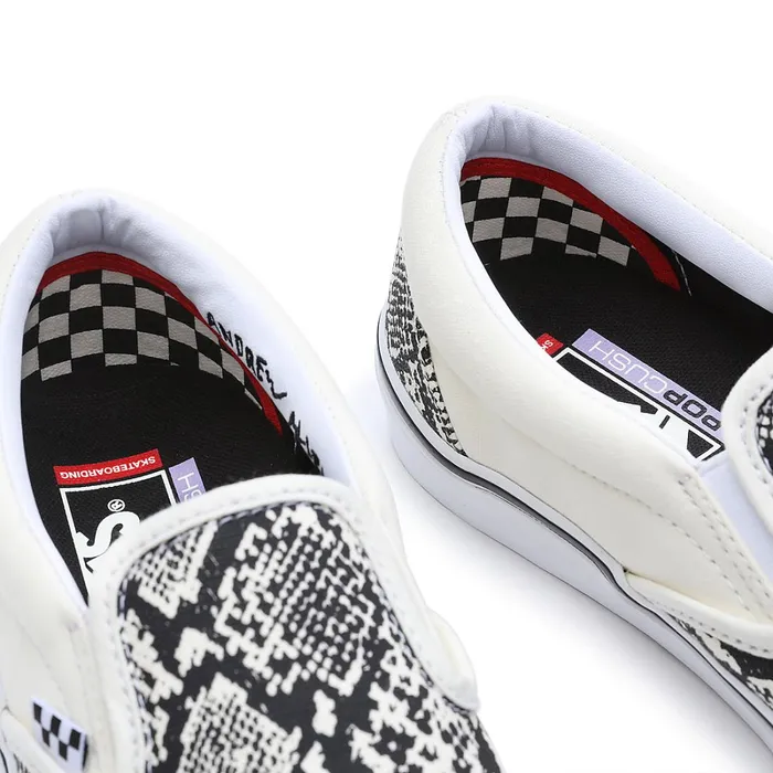 Vans Slipon Shoes Men X Hockey Skate SlipOn Shoes Brown