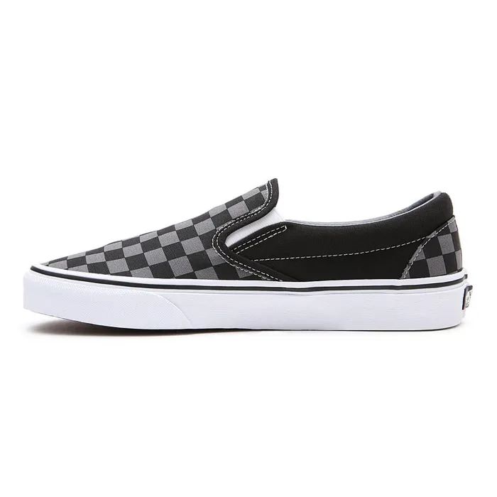 Vans Slipon Shoes Women Checkerboard Classic SlipOn Shoes Black Grey
