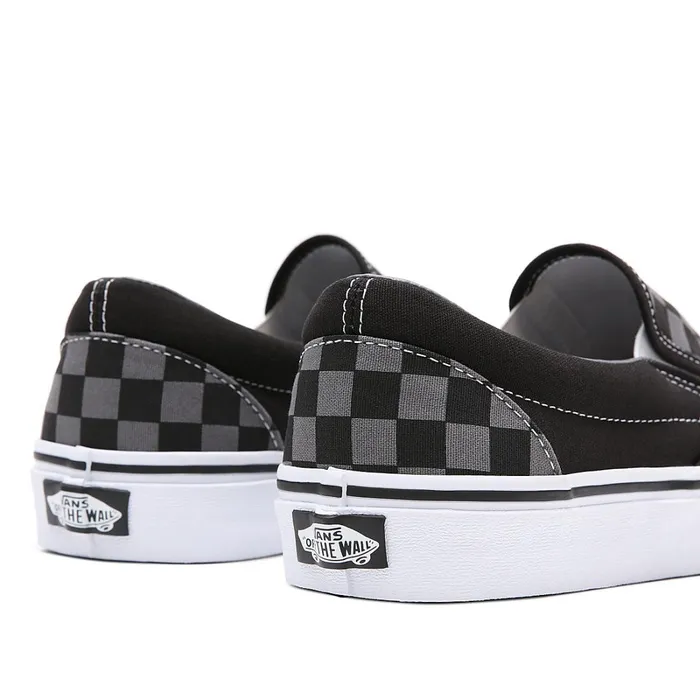Vans Slipon Shoes Women Checkerboard Classic SlipOn Shoes Black Grey