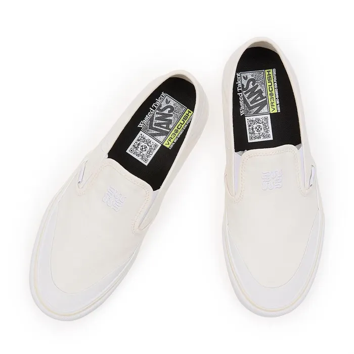 Vans Slipon Shoes Women X Wasted Talent SlipOn VR3 Shoes White