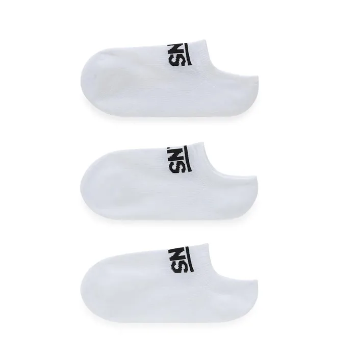 Vans Socks Kids Classic Kick No Show Socks 3 Pairs White