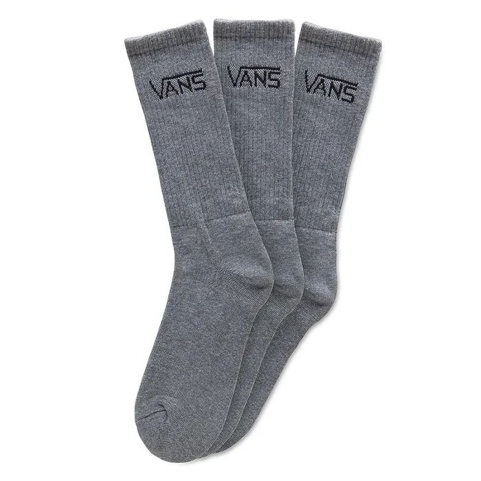 Vans Socks Men Classic Crew Socks 3 Pair PK Grey