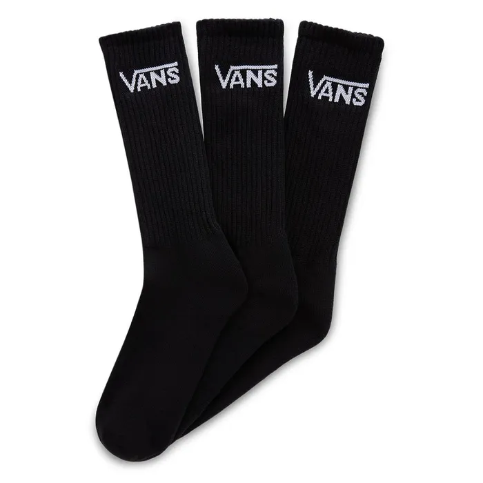 Vans Socks Men Classic Crew Socks 3 Pairs Black