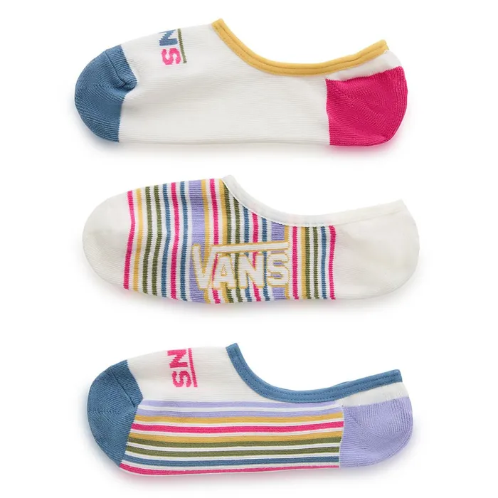 Vans Socks Women Scout Stripe Canoodle Socks 3 Pairs White