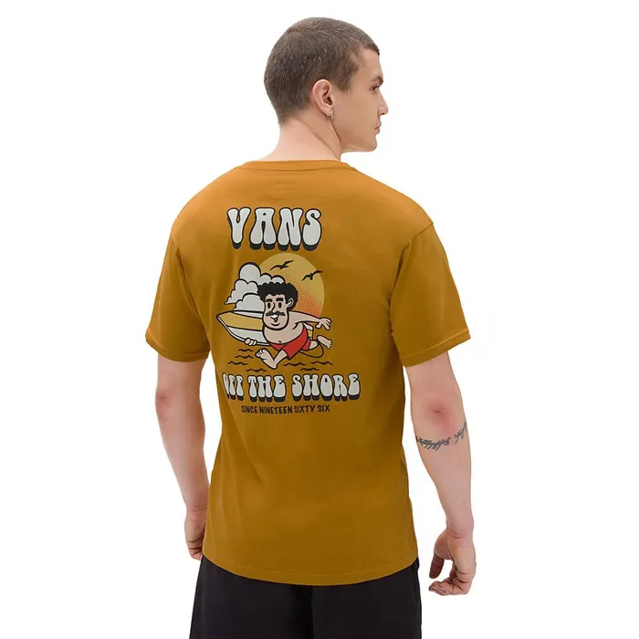 Vans Tshirts and Tanks Men Shaka Beach TShirt Yellow Orange