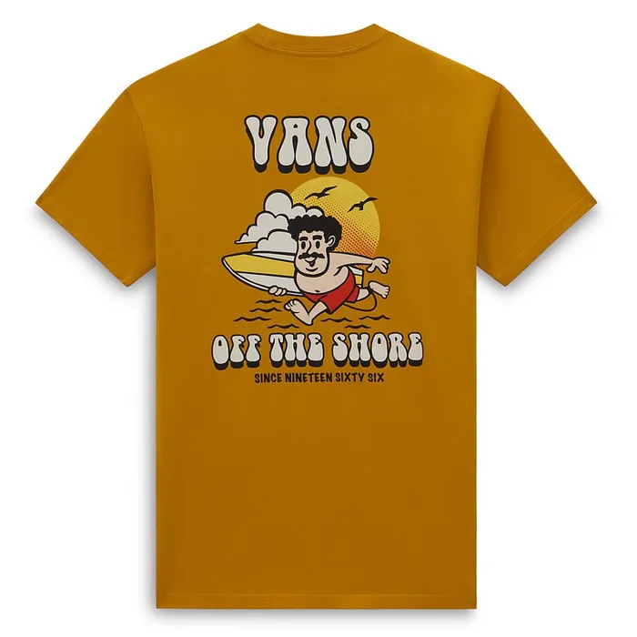 Vans Tshirts and Tanks Men Shaka Beach TShirt Yellow Orange