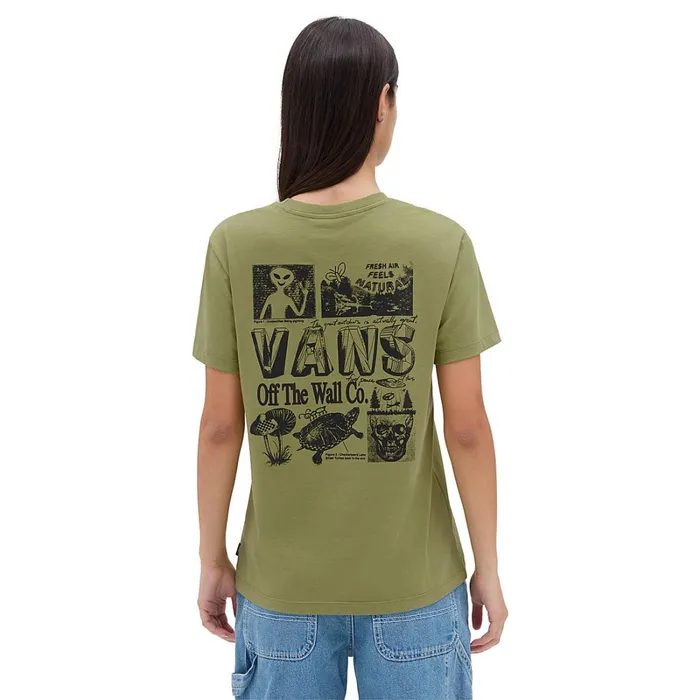Vans Tshirts and Tops Women Alien Outdoors TShirt Green