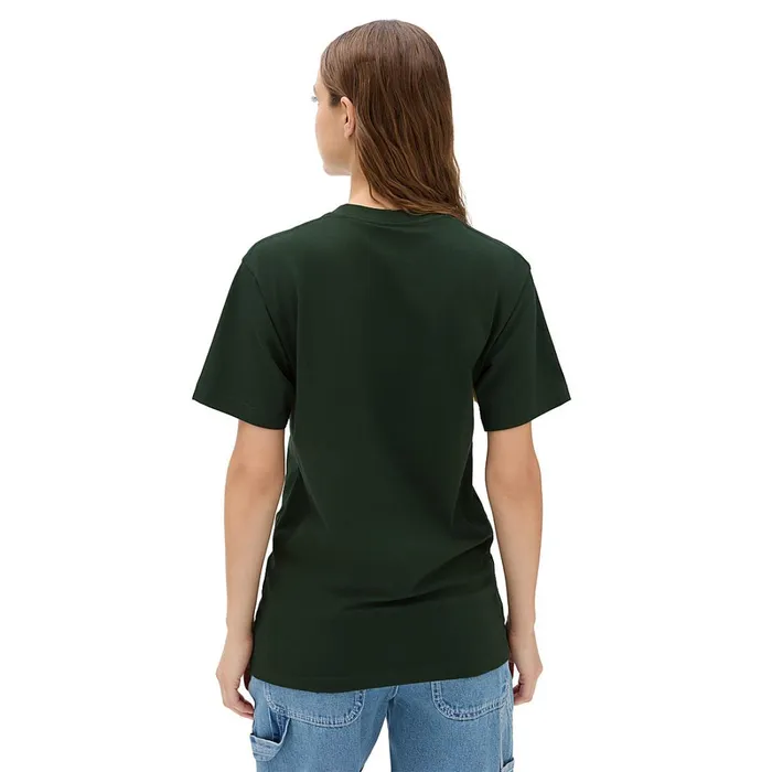 Vans Tshirts and Tops Women Left Chest Logo TShirt Green