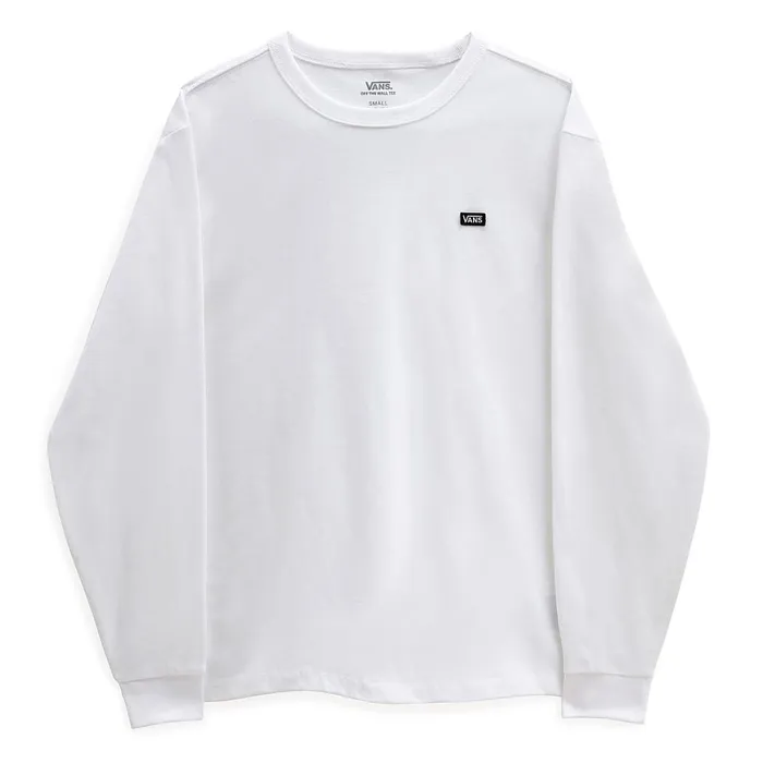 Vans Tshirts and Tops Women Long Sleeve Off The Wall TShirt White