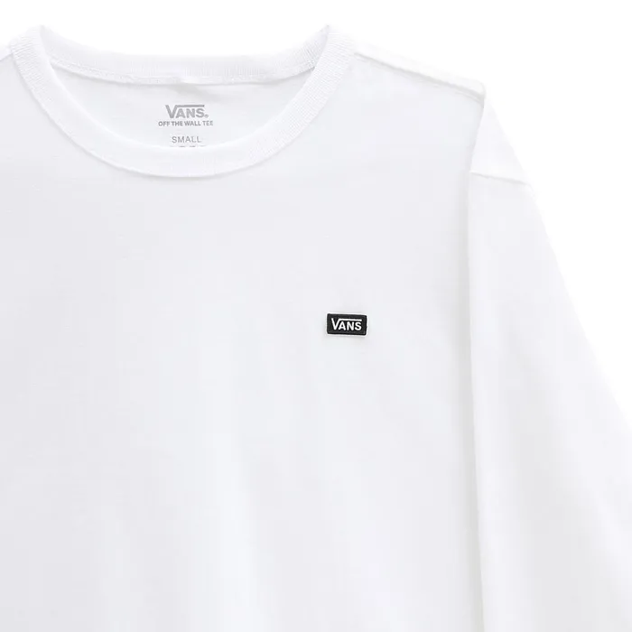 Vans Tshirts and Tops Women Long Sleeve Off The Wall TShirt White