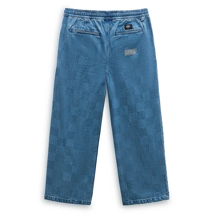 Vans Trousers and Chinos Women Mended Check Denim Range Trousers Blue