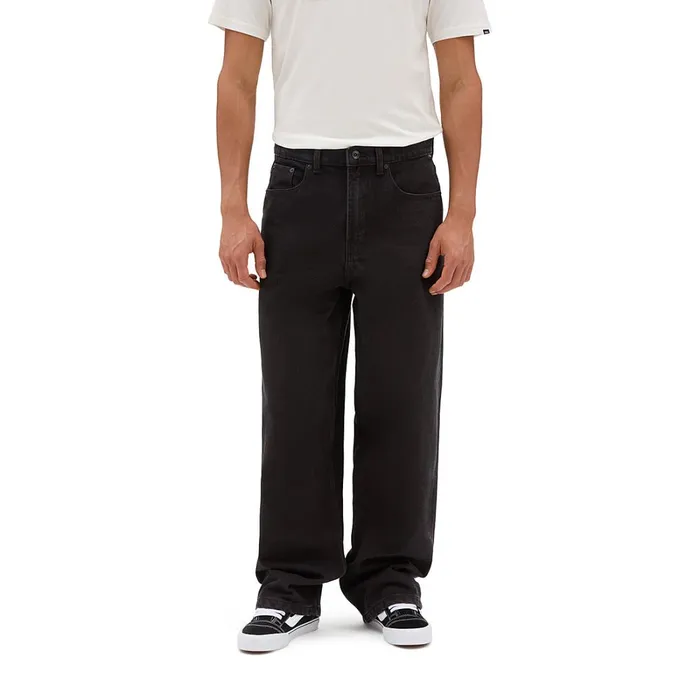 Vans Trousers and Jeans Men Check5 Baggy Denim Trousers Black