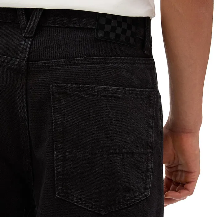 Vans Trousers and Jeans Men Check5 Baggy Denim Trousers Black