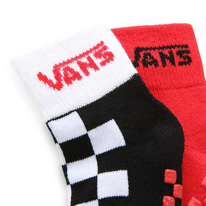 Vans View All Kids Infant Drop V Classic Socks 2 Pairs Red