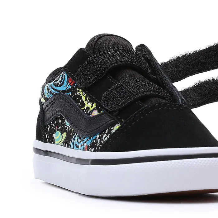 Vans View All Kids Toddler Old Skool Hook And Loop Shoes 14 Years Black