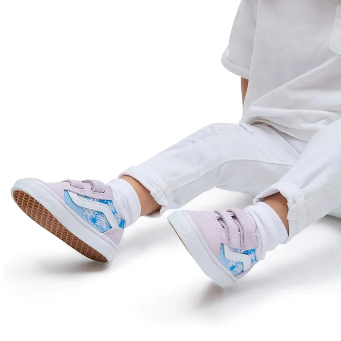 Vans View All Kids Toddler Old Skool Hook And Loop Shoes 14 Years Purple