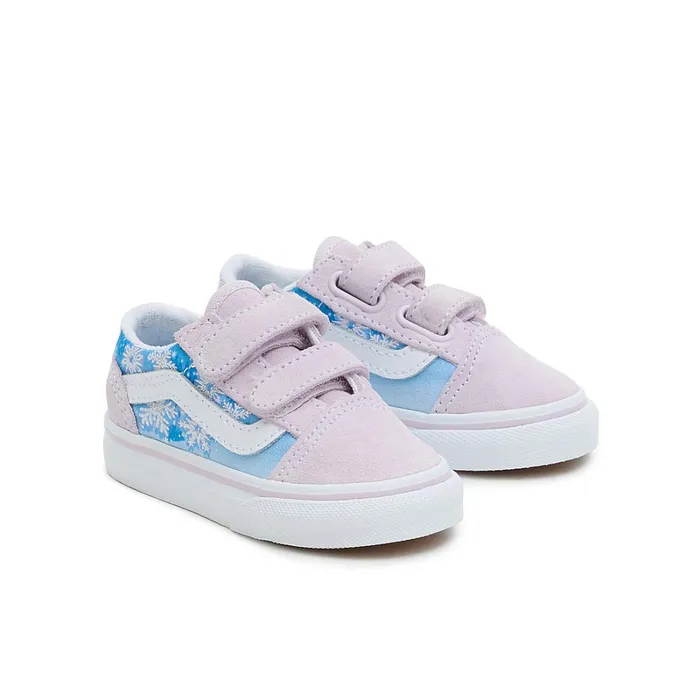Vans View All Kids Toddler Old Skool Hook And Loop Shoes 14 Years Purple