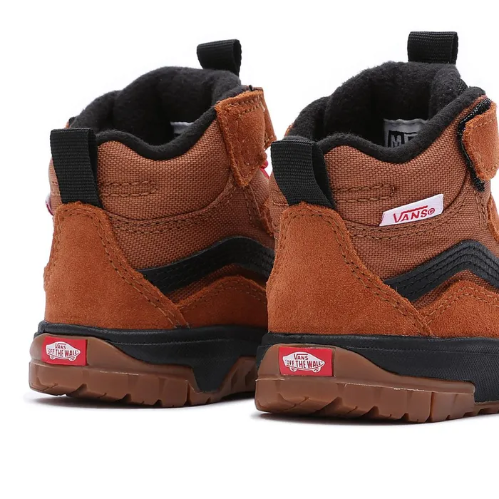 Vans View All Kids Toddler UltraRange Hi Hook And Loop MTE1 Shoes 14 Years Black Brown
