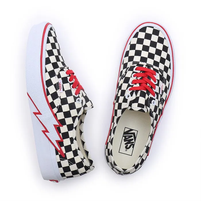 Vans View All Men Authentic Bolt Checkerboard Shoes Black White