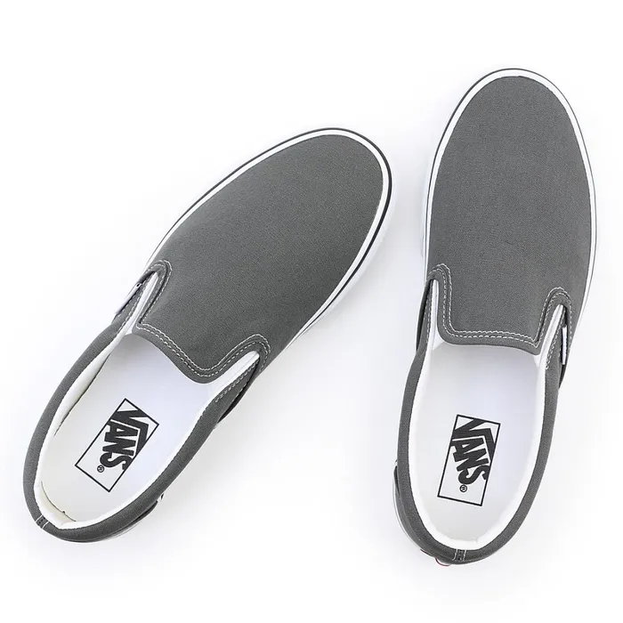 Vans View All Men Canvas Classic SlipOn Shoes Grey