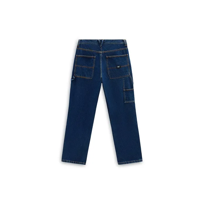 Vans View All Men Drill Chore Carpenter Loose Denim Trousers Blue