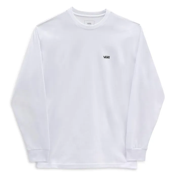 Vans View All Men Left Chest Hit Long Sleeve TShirt White