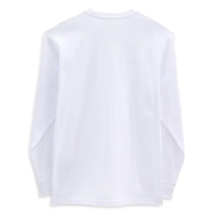 Vans View All Men Left Chest Hit Long Sleeve TShirt White