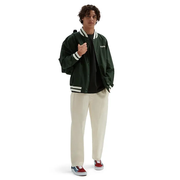Vans View All Men Moore Varsity Jacket Green