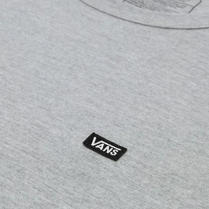 Vans View All Men Off The Wall Classic Long Sleeve TShirt Grey Vans View All Men Off The Wall Classic Long Sleeve TShirt Grey