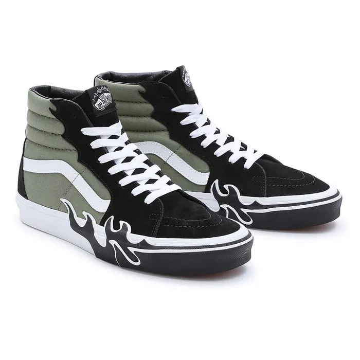 Vans View All Men Sk8Hi Flame Shoes Green