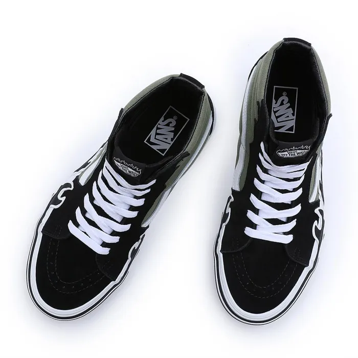 Vans View All Men Sk8Hi Flame Shoes Green