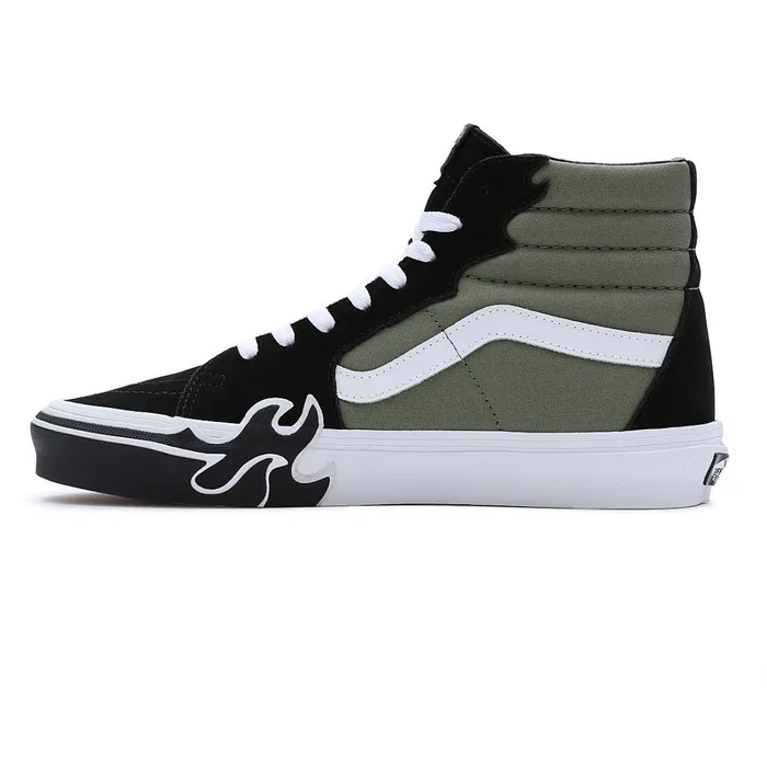 Vans View All Men Sk8Hi Flame Shoes Green