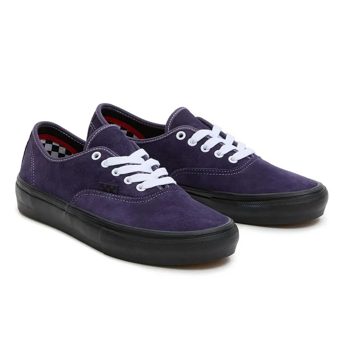 Vans View All Men Skate Authentic Pig Suede Shoes Purple