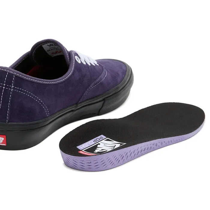 Vans View All Men Skate Authentic Pig Suede Shoes Purple