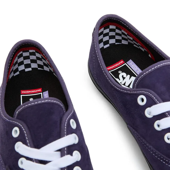 Vans View All Men Skate Authentic Pig Suede Shoes Purple
