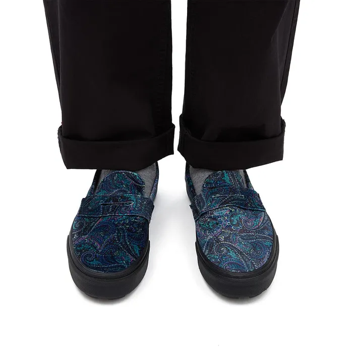 Vans View All Men Style 53 Velvet Shoes Blue