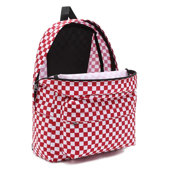 Vans View All Women Old Skool Check Backpack Red