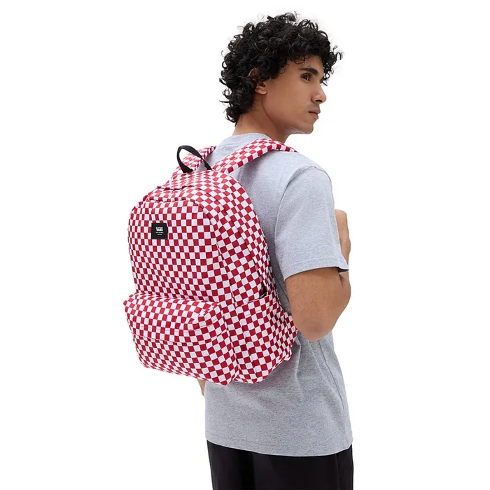 Vans View All Women Old Skool Check Backpack Red